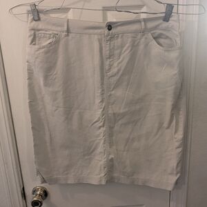 Coldwater Creek Tan Khaki Knee Length Pencil Skirt